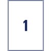 Stansritning Enkelt ark A4, Artikel: L7167B-100, Fraktetiketter, Format: 199,6 x 289,1 mm, 1 etikett/ark