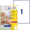 Förpackningsbild med etikettark: Avery Zweckform fraktetiketter, Artikel: L7167B-100, Format: 199,6 x 289,1 mm, Utskriftslämplighet: Laser s/v, färglaser, Innehåll: 100 etiketter / 100 ark, 1 etikett/ark.
