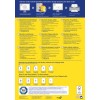 En bild som visar information om BlockOut-fraktetiketter, inklusive design- och utskriftsinstruktioner på flera språk.
