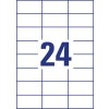 Stansritning Enskilt ark A4, Artikel: L7181-100, Format: 70 x 37 mm, 24 etiketter/ark?