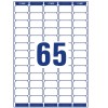 Stansritning Enkelark A4, Artikel: L7651-25, Adressetiketter, Format: 38,1 x 21,2 mm, 65 etiketter/ark.