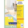 Förpackningsbild: Avery Zweckform Mini organisationsetiketter, Artikel: L7654-100, Format: 45,7 x 25,4 mm, Utskriftslämplighet: Bläckstråleskrivare, svartvit laserskrivare, färglaserskrivare, Innehåll: 4 000 etiketter / 100 ark, 40 etiketter/ark?