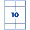 Stansritning Enkelsida A4, Artikel: L7992-25, Fraktetiketter, Format: 99,1 x 57 mm, 10 etiketter/ark