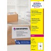 Förpackningsbild: Avery Zweckform Väderbeständiga Fraktetiketter, Artikel: L7992-25, Format: 99,1 x 57 mm, Utskriftslämplighet: Laser s/v, Färglaser, Innehåll: 250 etiketter / 25 ark, 10 etiketter/ark