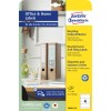 Förpackningsbild: Avery Zweckform återvinningsbara mappetiketter, Artikel: LR4761-10, Format: 61 x 192 mm, Skrivare: Bläckstråle, svart/vit laser, färglaser, Innehåll: 40 etiketter / 10 ark, 4 etiketter/ark.