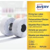 Förpackningsbild: Avery Zweckform etiketter, artikel: PLP1226, format: 26 x 12 mm, innehåll: 15.000 etiketter / 10 rullar, 1.500 etiketter/rulle