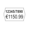 Enkelbildsetikett, artikel: PLP1626, prismärkningetiketter, 2-radig, format: 26 x 16 mm, 1.200 etiketter/rulle?