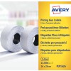 Förpackningsbild: Avery Zweckform etiketter, Artikel: PLP1626, Format: 26 x 16 mm, Innehåll: 12.000 etiketter / 10 rullar, 1.200 etiketter/rulle?