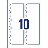 Stansritning enkelark, Artikel: T2002-10, Taggar, Format: 90 x 50 mm, 10 taggar/ark?