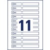 Stansritning individuell ark, Artikel: T3007-10, ögla hänge, format: 160 x 17 mm, 11 hängen/ark?